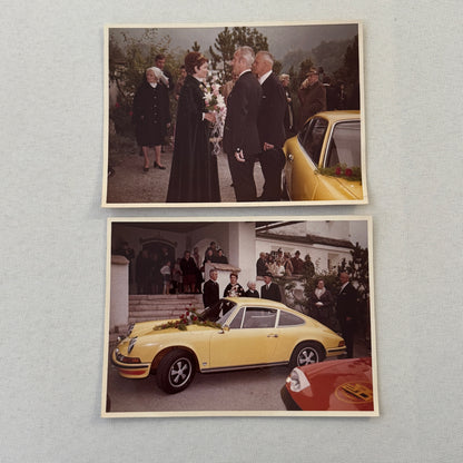 Vintage Porsche 911 Car at Event Photo Photograph Print Lot 2x