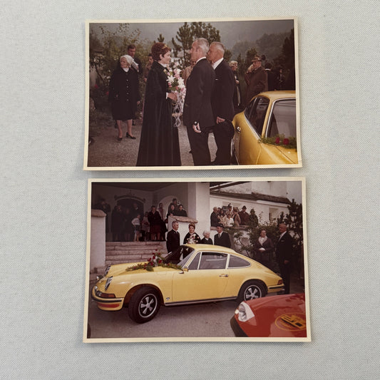 Vintage Porsche 911 Car at Event Photo Photograph Print Lot 2x