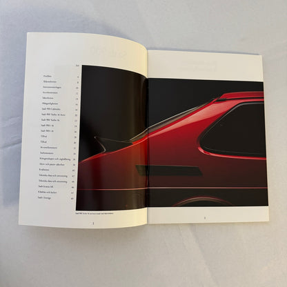 1990 Saab 900 Car Sales Brochure Catalog Saab 900 Cabriolet Turbo Aero SWEDISH
