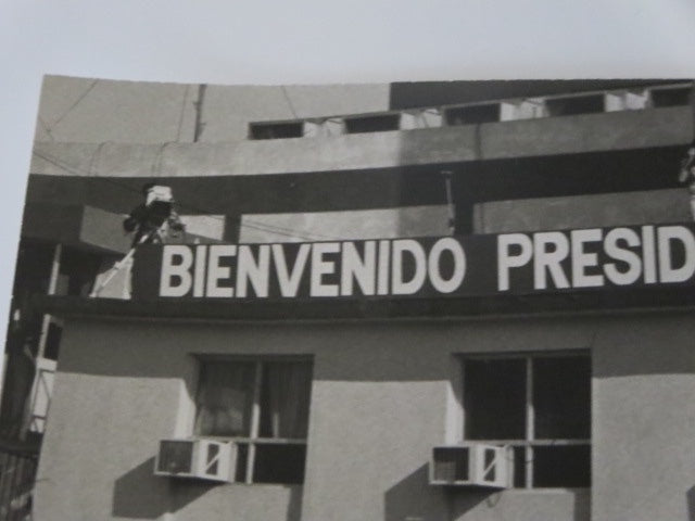1986 Photograph of Fidel Castro in Car with Raul Alfonsin Cuba Argentina Photo