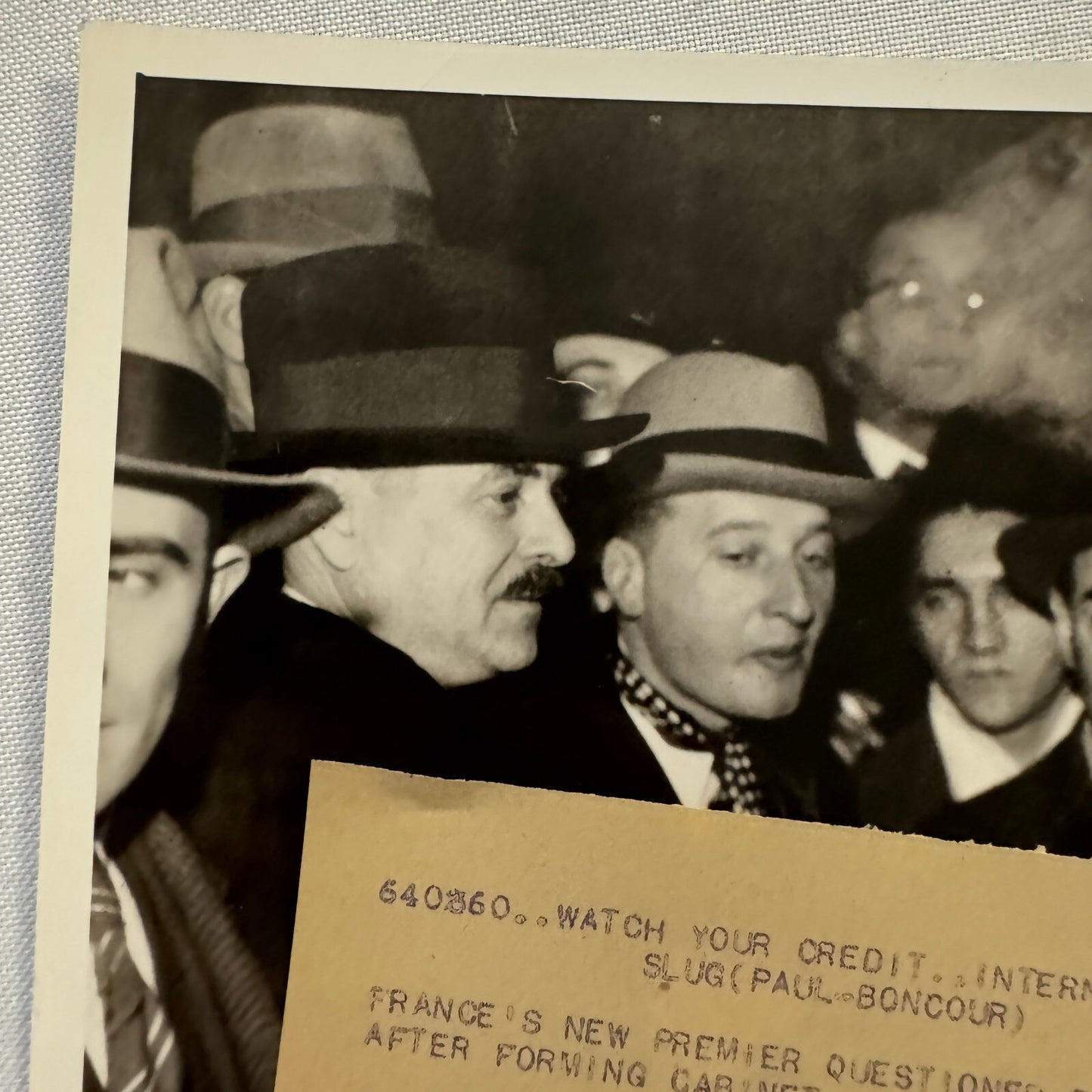 Vintage Press Photo Photograph Premier of France Joseph Paul Boncour