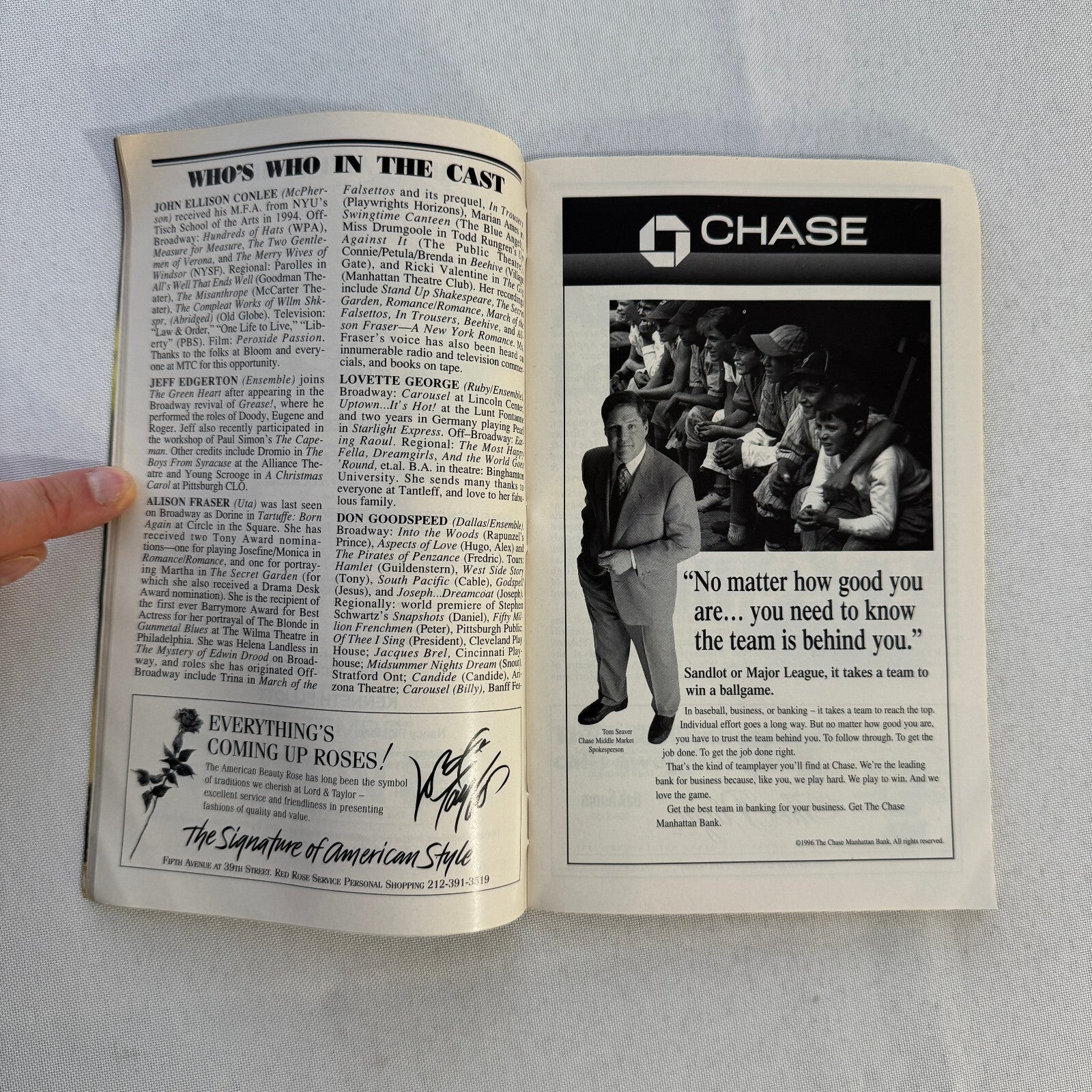 The Queen Heart Cast Signed Playbill 1997 Autographed Julie J Hafner and Others