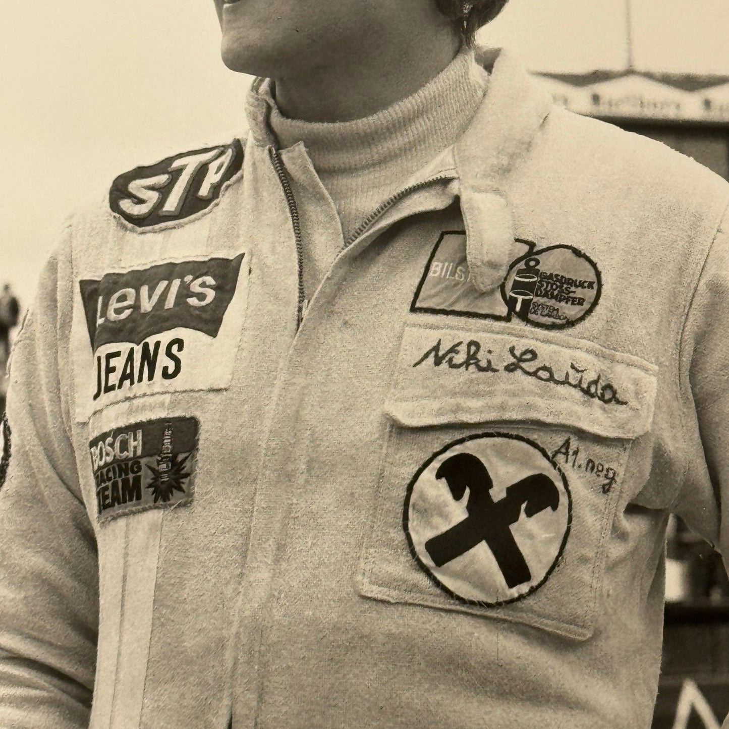 Vintage Racing Photo Niki Lauda 1972 Spanish Grand Prix Spain Motorsport