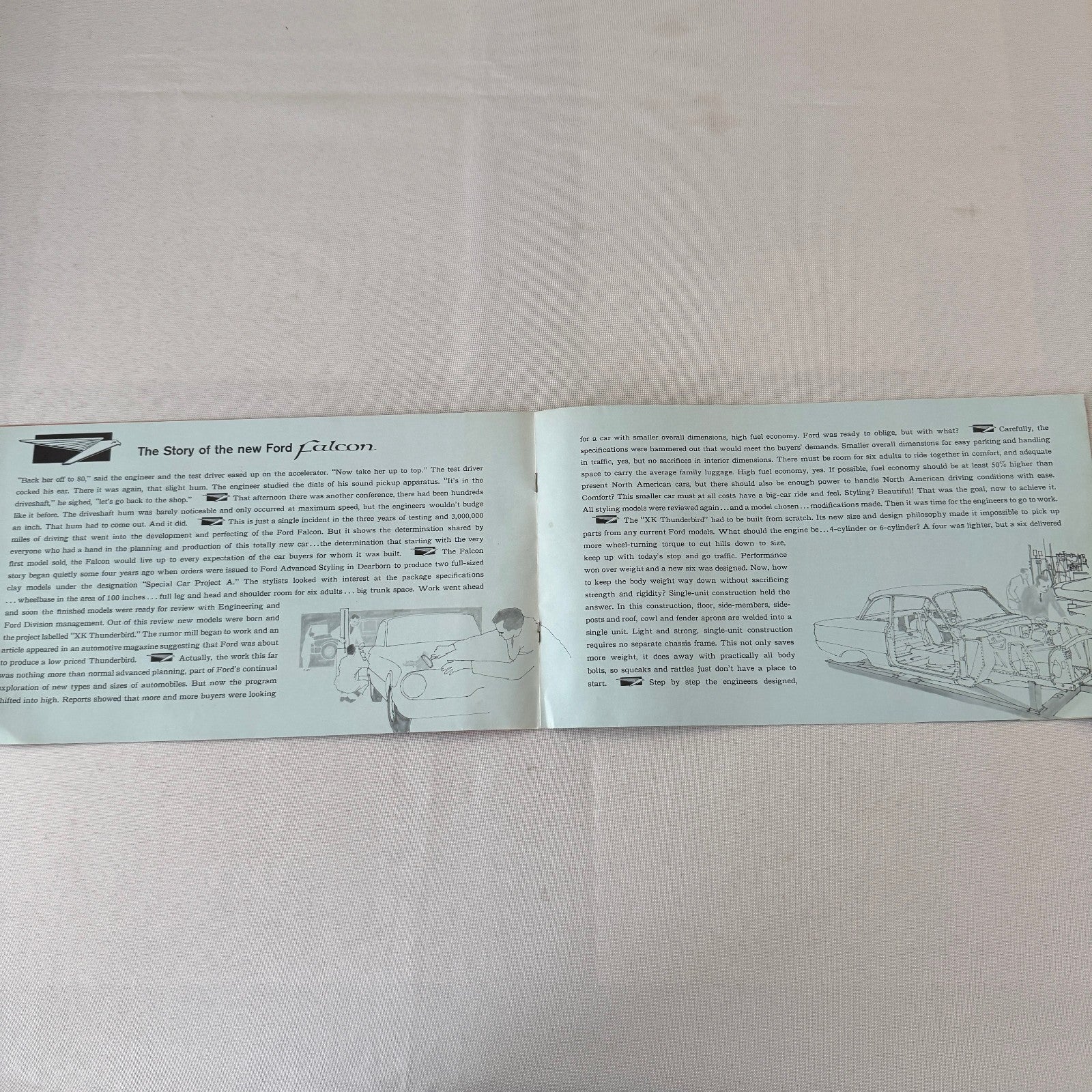 1960 Ford Falcon Car Sales Brochure Catalog Canadian Tudor Fordor Sedan