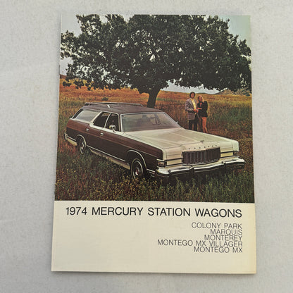 1974 Mercury Station Wagon Sales Brochure Catalog Montego Colony Park Marquis +
