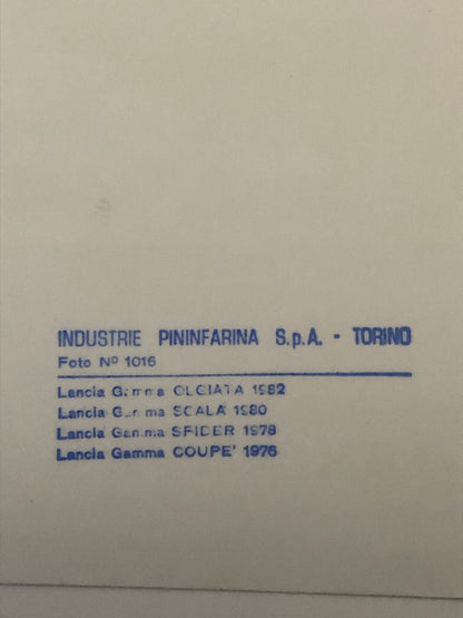 1982 Pininfarina Design Press Kit Photos Lancia Gamma Fiat Spider Talbot Samba
