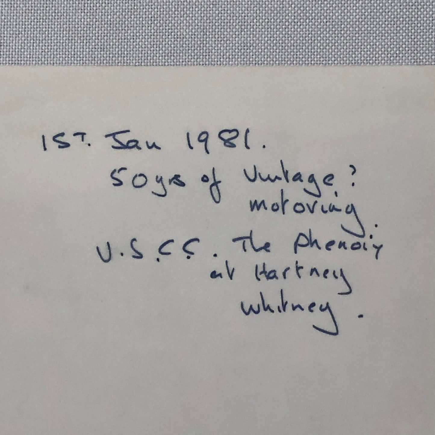 Vintage Antqiue Car Rally Photo Photograph Print 1981 ? 