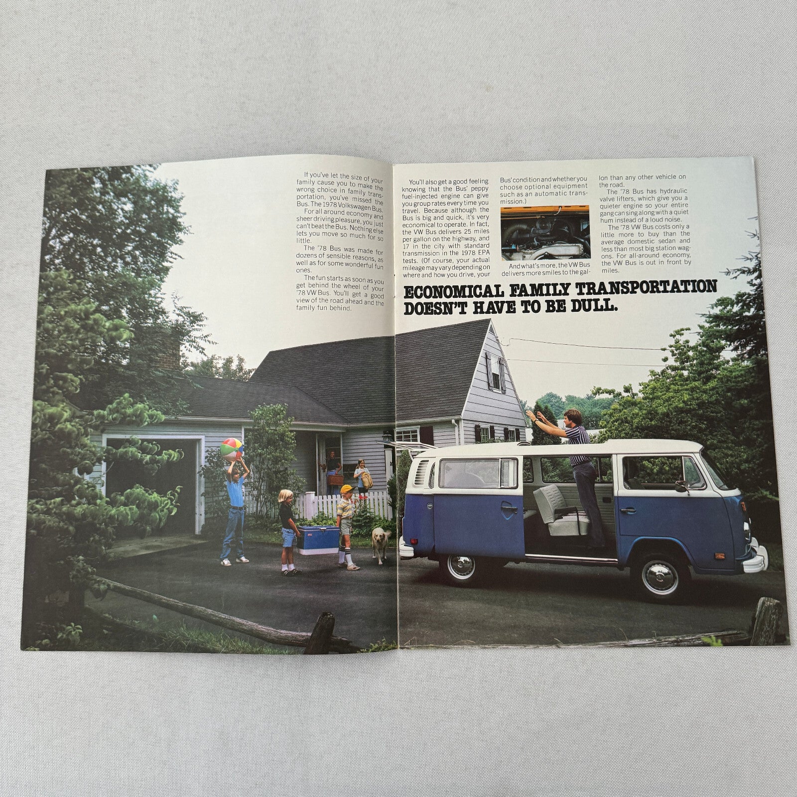 1978 Volkswagen Bus Sales Brochure Catalog Advertising VW Camper Van