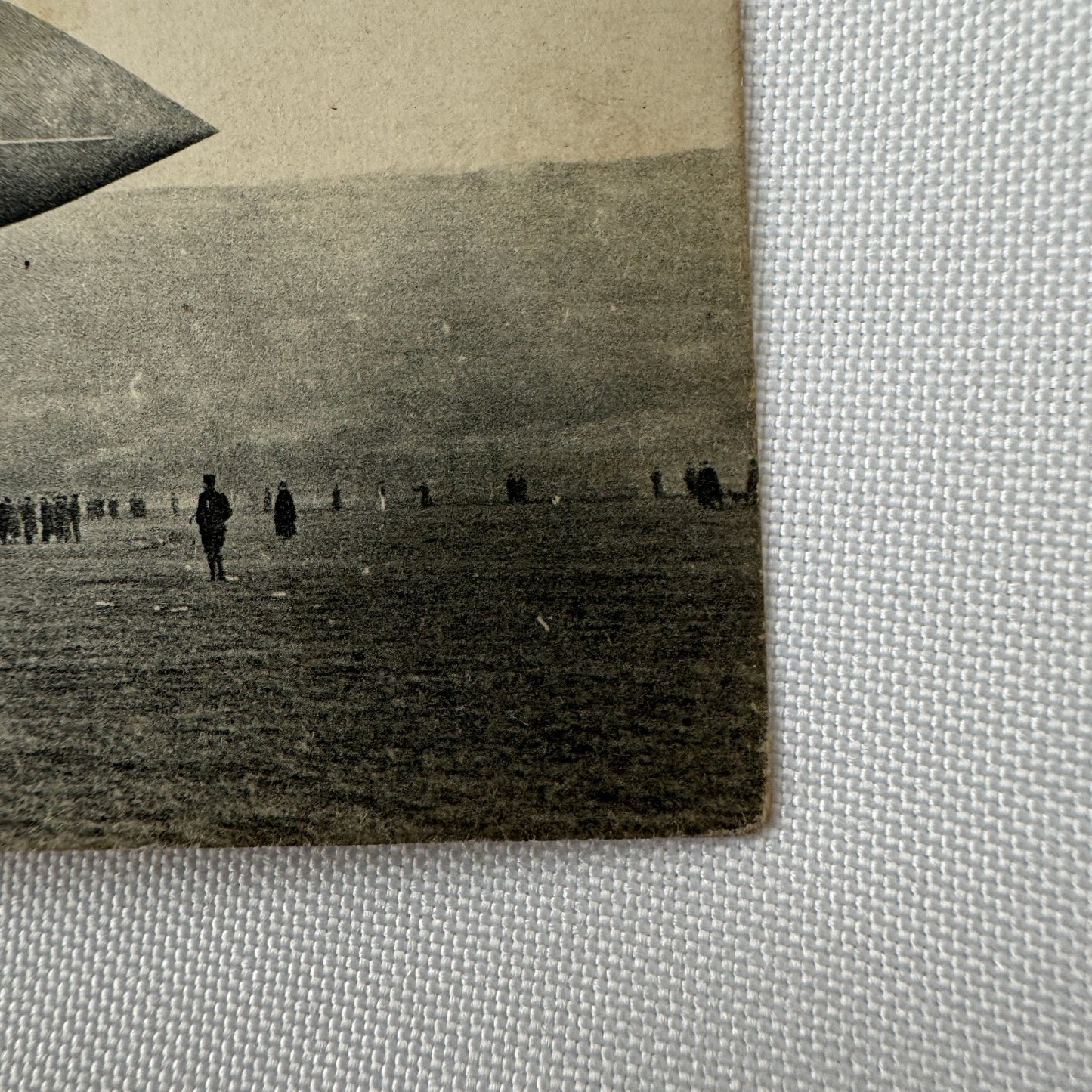 Vintage Zeppelin Airship Dirigible Postcard Post Card French Ville de Paris