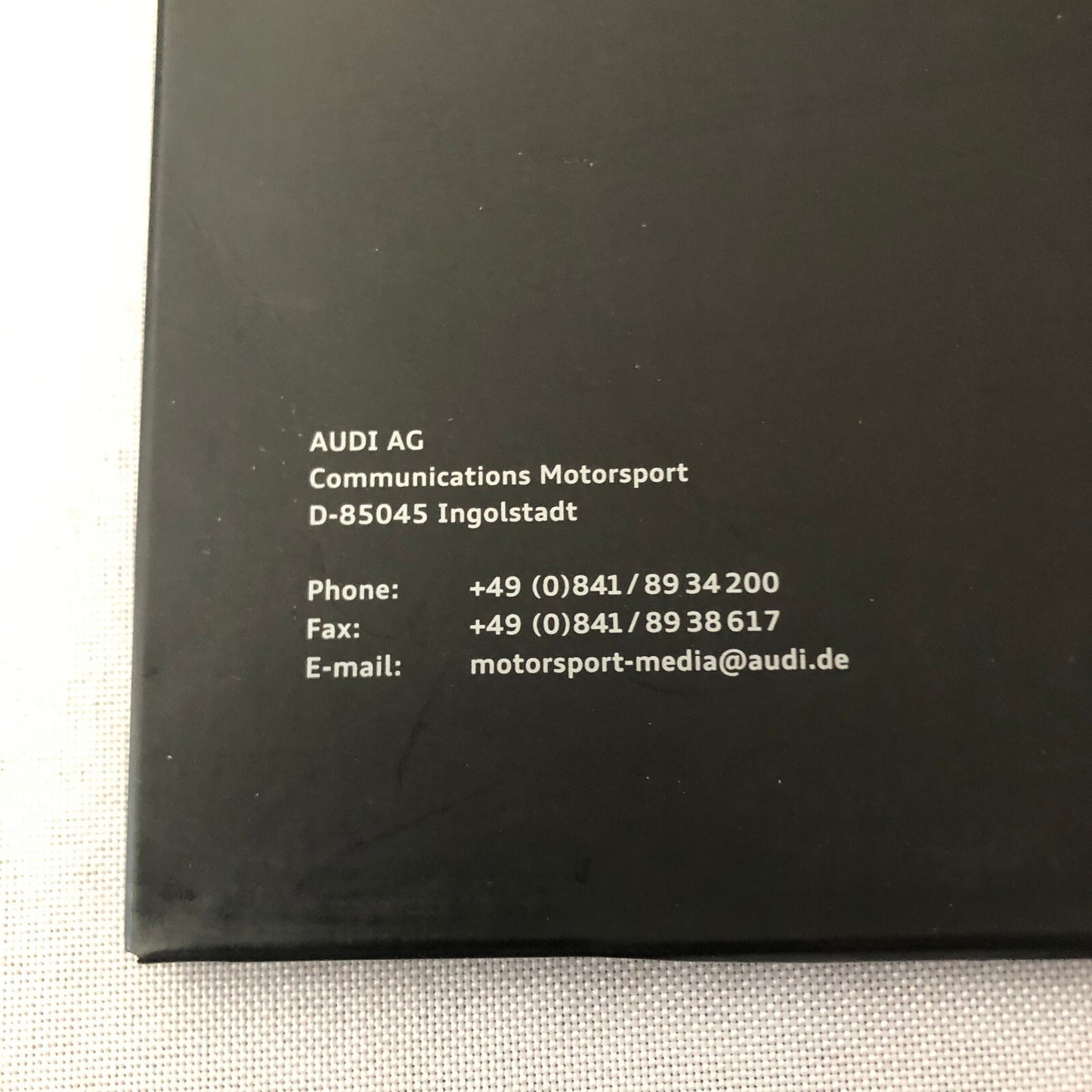 2009 Audi R15 TDI Press Kit Le Mans Sebring Racing Car Brochure CD