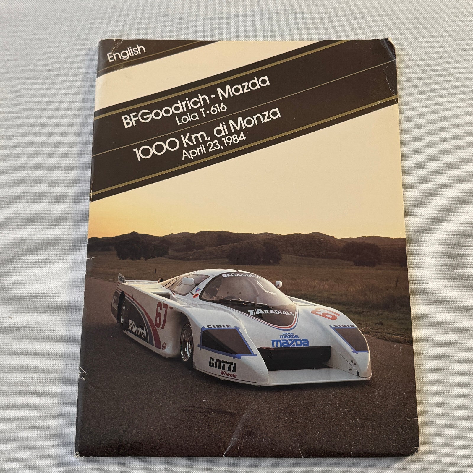 BF Goodrich Mazda Lola T616 Racing Press KIt Brochure Lola T-616 Jim Busby +
