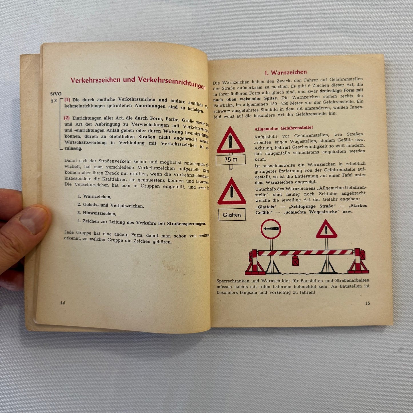 1953 Drivers Training Handbook Book German Germany Car Automobile