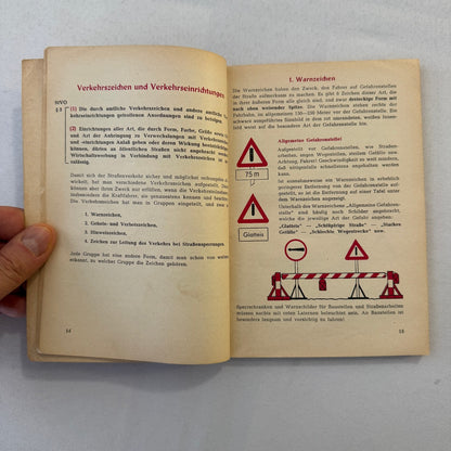 1953 Drivers Training Handbook Book German Germany Car Automobile