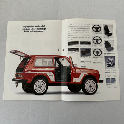 Lada Niva ACCESSORIES Car Sales Brochure Catalog GERMAN