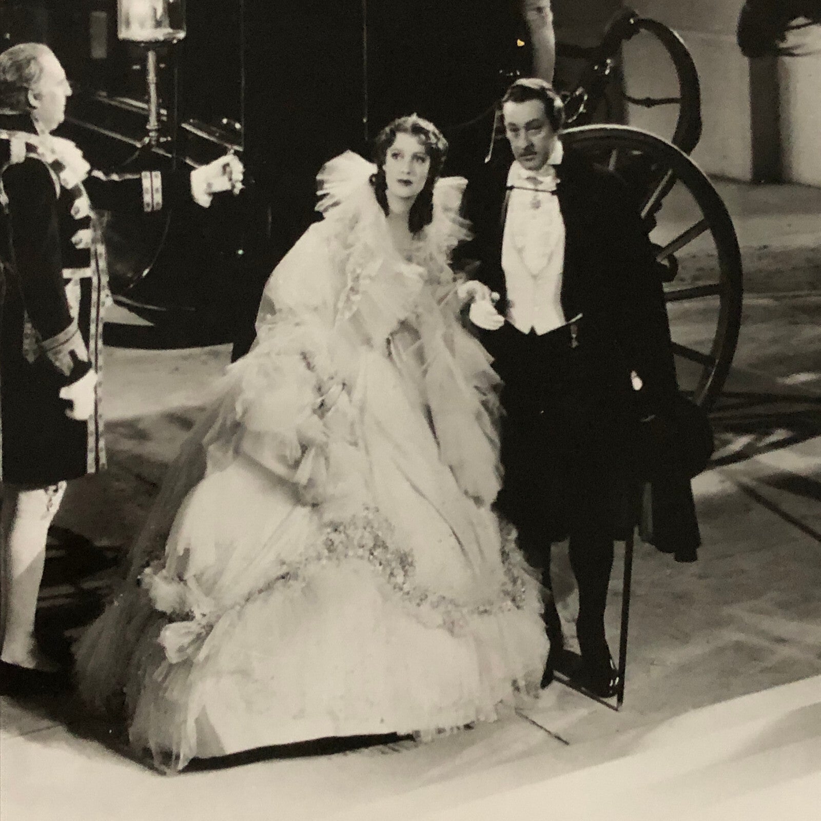 Vintage Movie Still Photo Photograph Print Horse Carriage Actor Actress Unknown