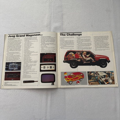 1985 Jeep Sales Brochure Catalog Grand Wagoneer Cherokee Chief CJ Renegade +