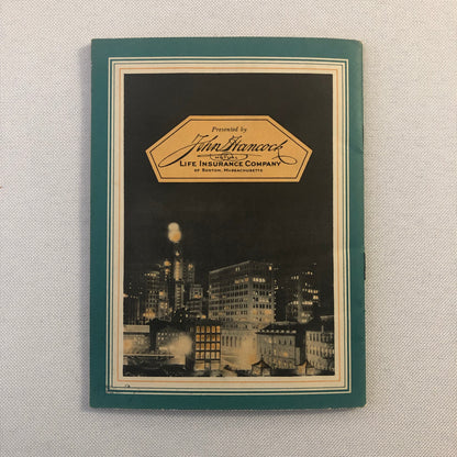 1932 John Hancock Life Insurance Company of Boston Thomas Edison Book