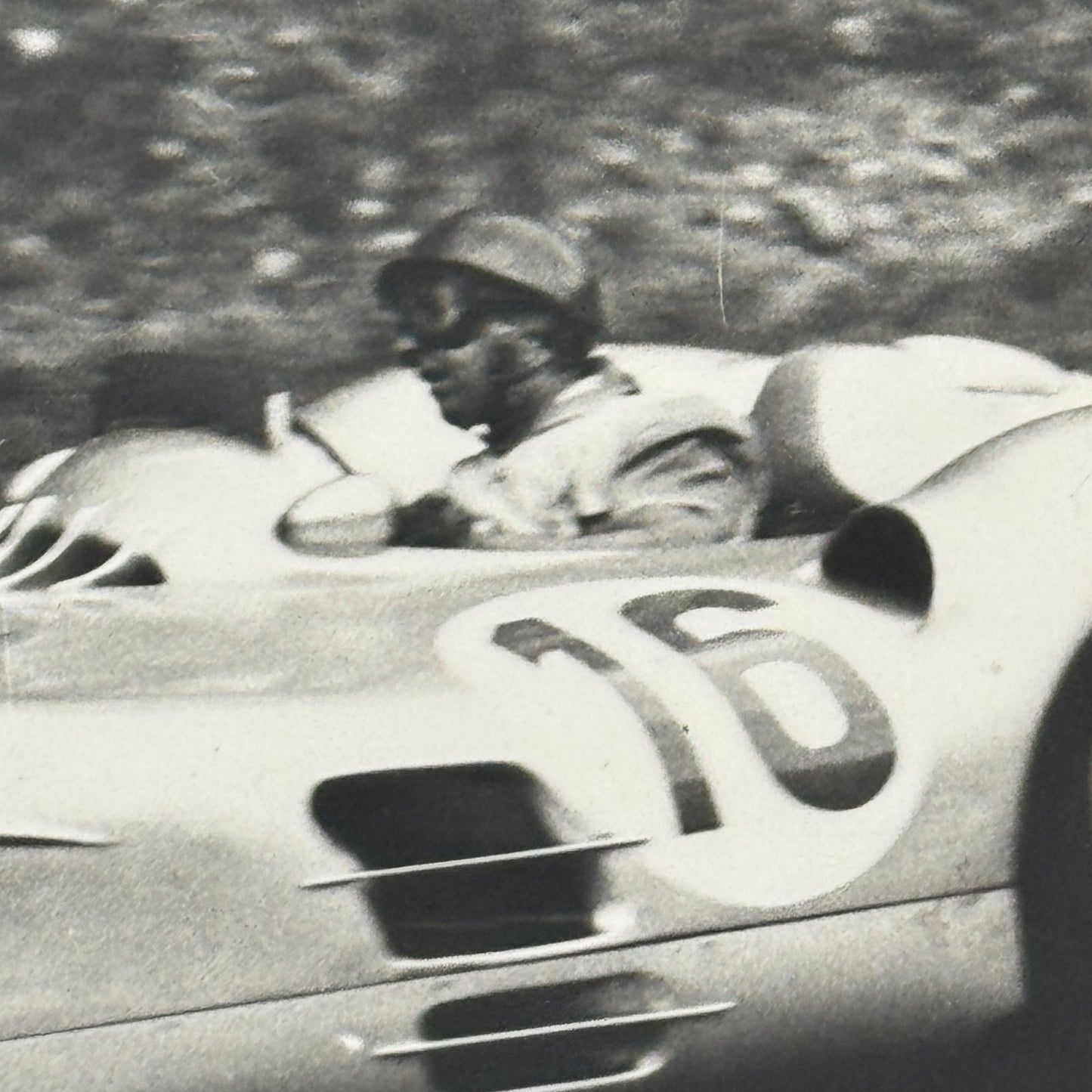 Mercedes Benz Racing Photo Photograph Print W196 Streamliner Car Stirling Moss