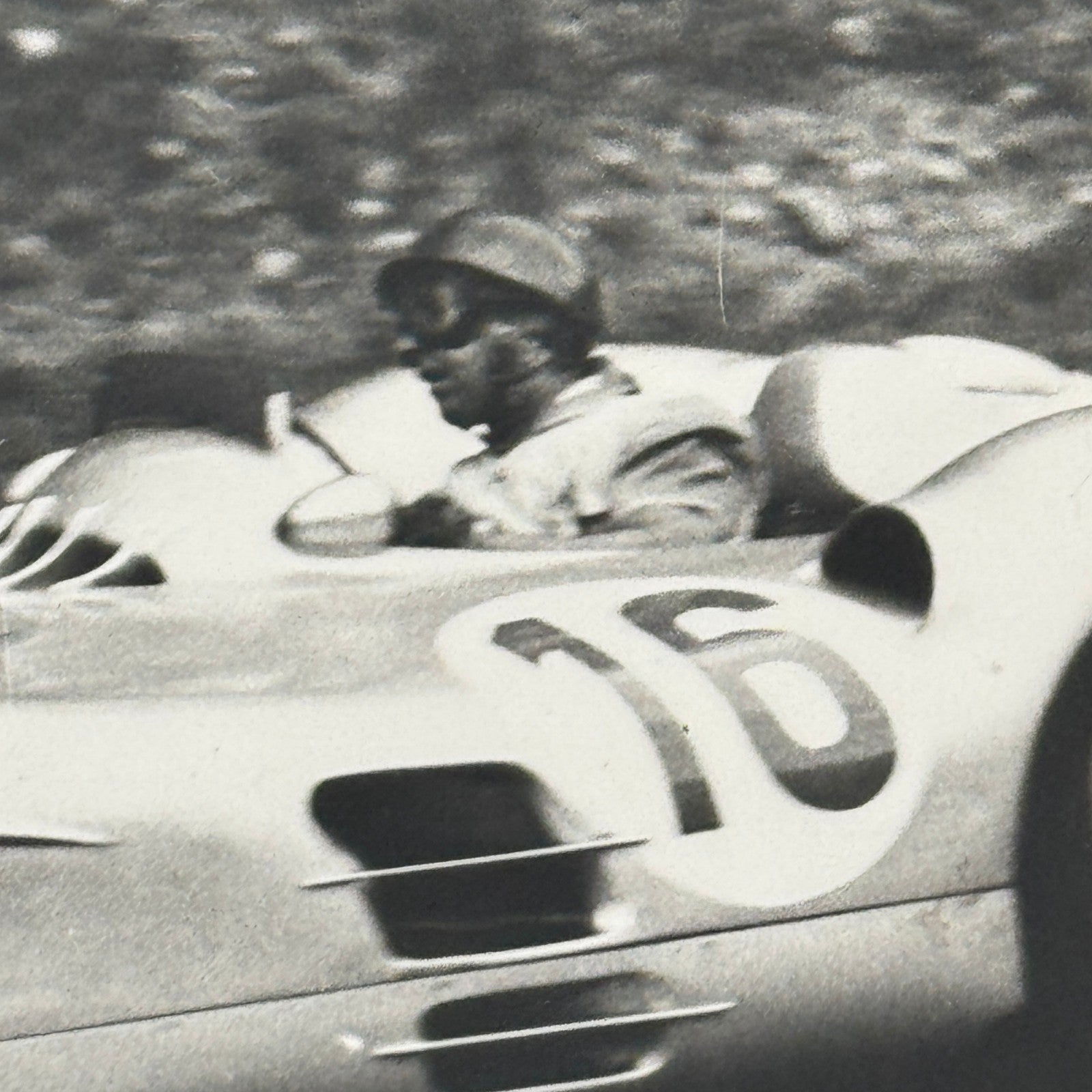 Mercedes Benz Racing Photo Photograph Print W196 Streamliner Car Stirling Moss