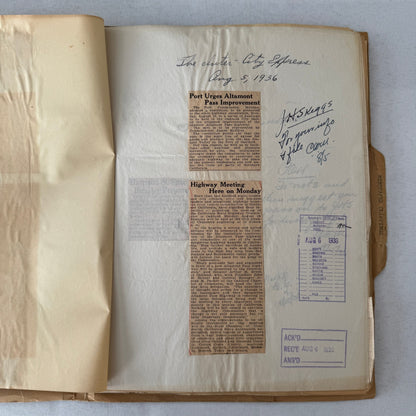 California Civil Engineering Highway Road Construction SCRAPBOOK 1934 1935