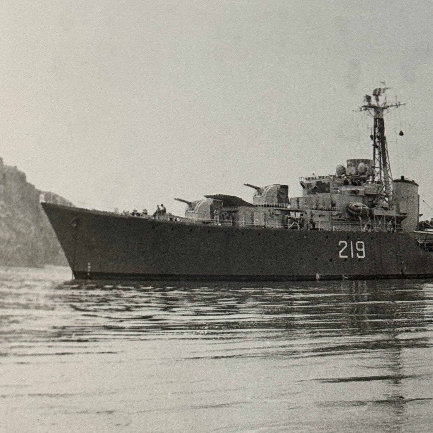 Royal Canadian Navy HMCS Athabaskan Ship Photo Vintage Military Photograph 1952