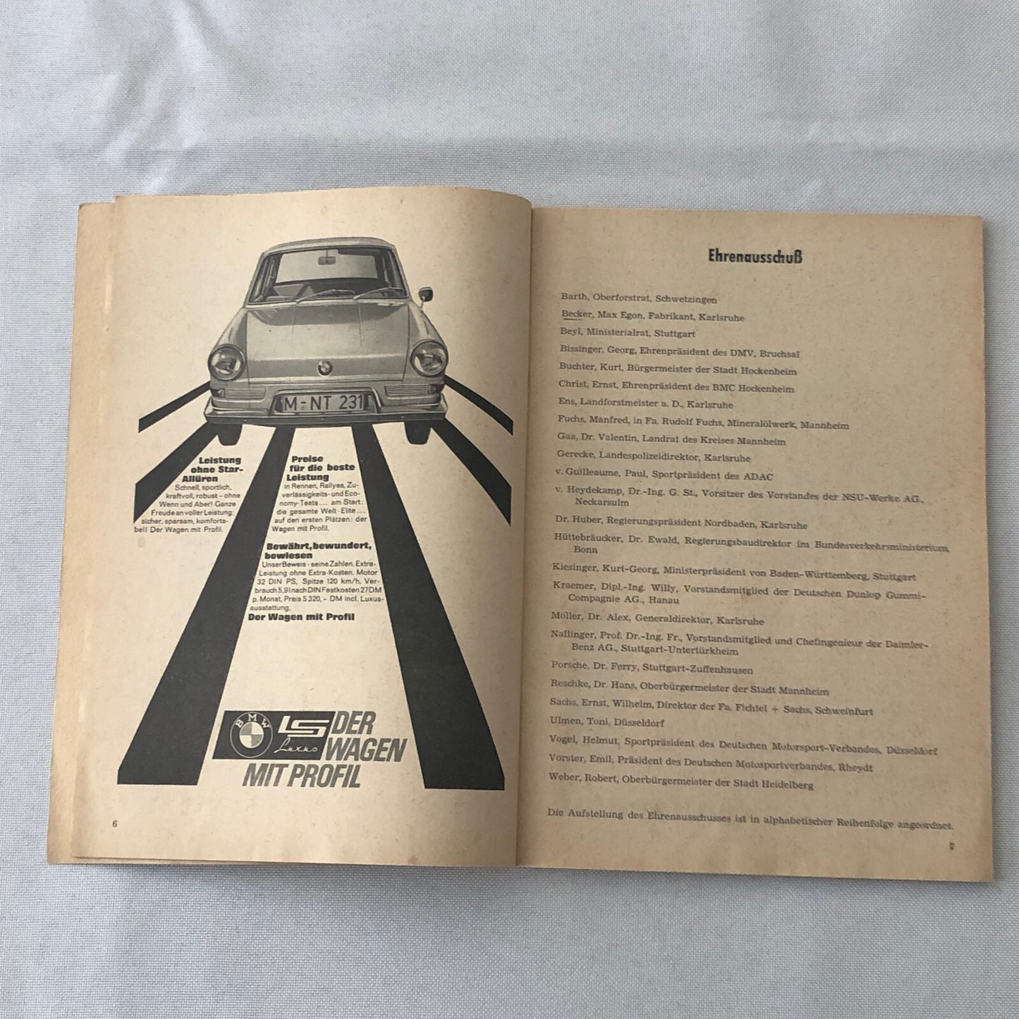 1963 Hockenheim Motorcycle Racing Grand Prix Race Program Book German