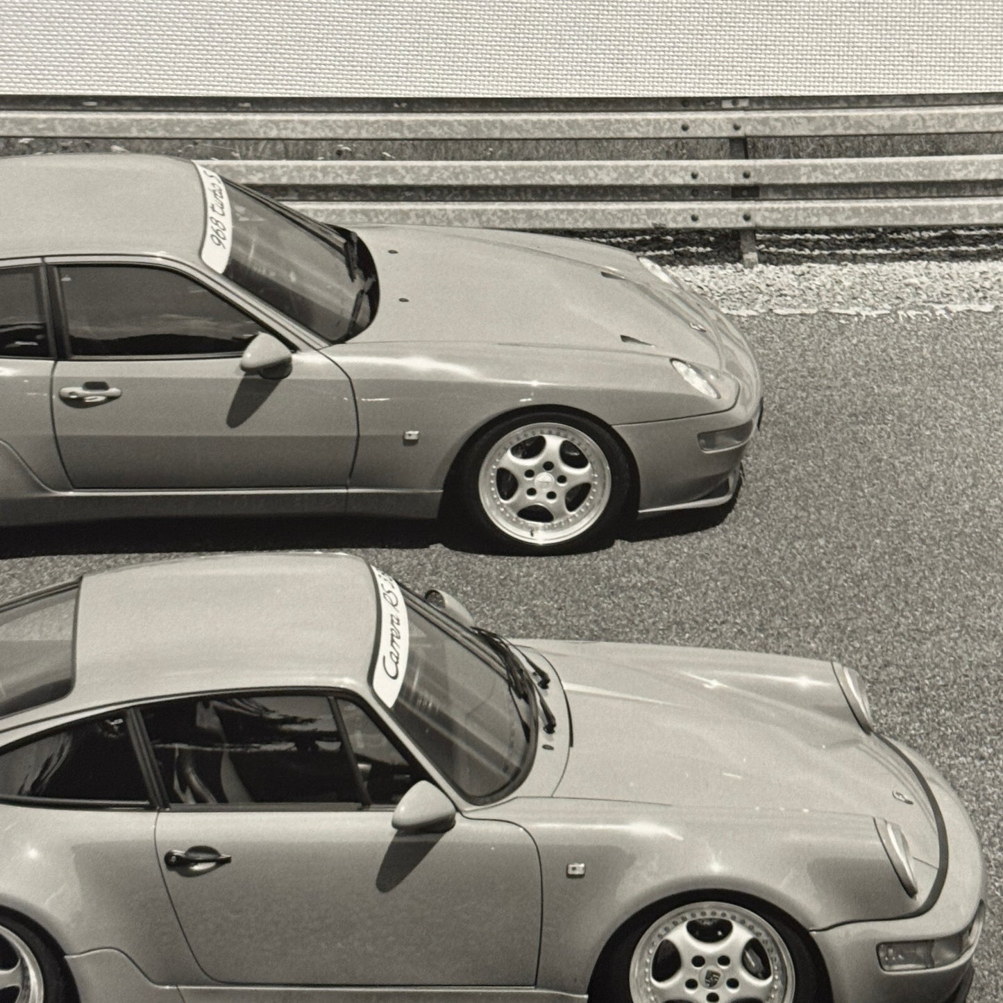 1994 Porsche 911 Carrera RS 3.8 and 968 Turbo S Factory Photo Photograph Print