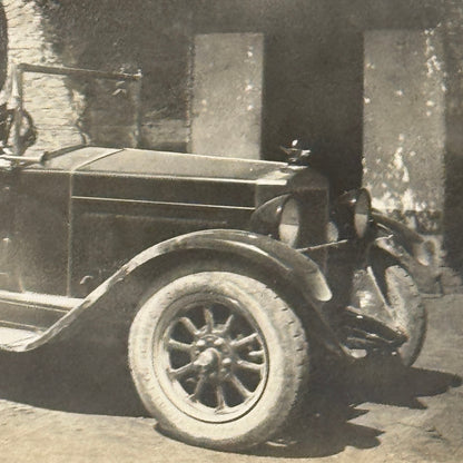 Vintage Photograph Photo Antique Man in Early Automobile Car