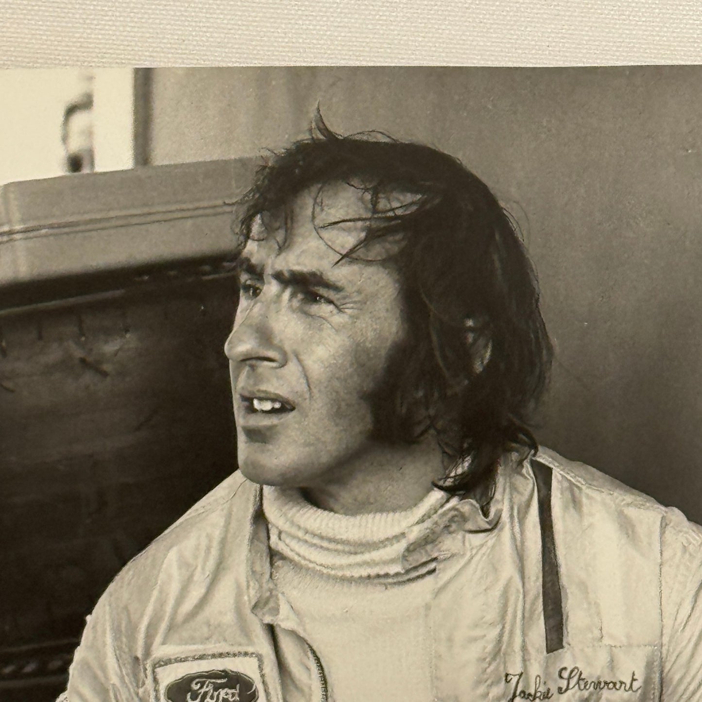 Vintage Racing Photo 1971 German Grand Prix Race Jackie Stewart Motorsport