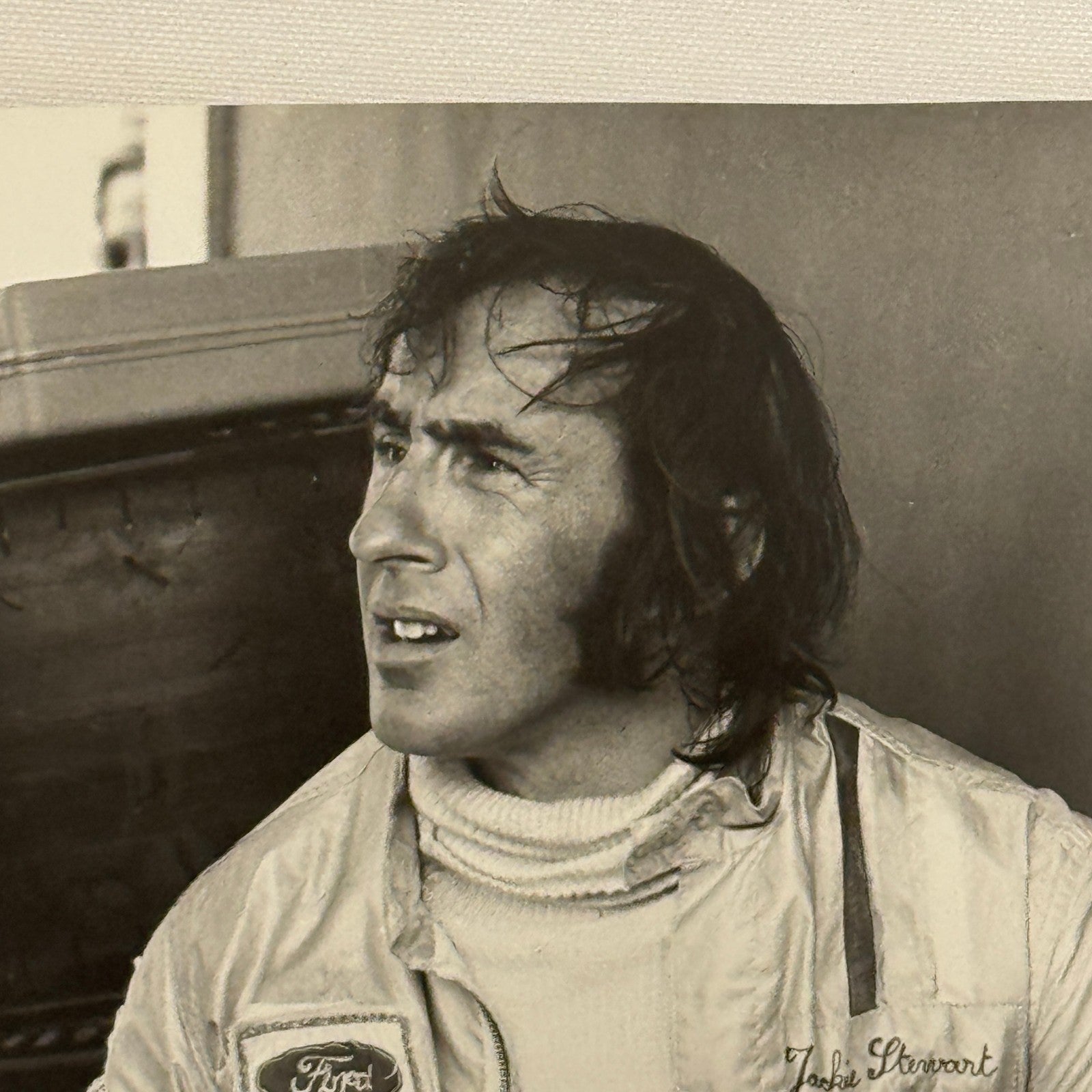 Vintage Racing Photo 1971 German Grand Prix Race Jackie Stewart Motorsport