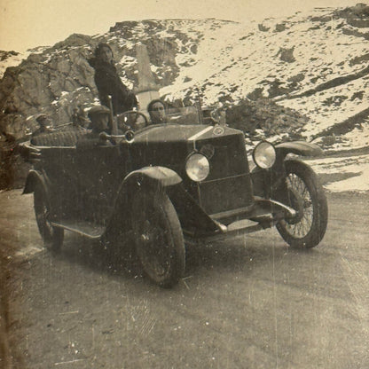 Vintage Car Automobile Photo Photograph Print People