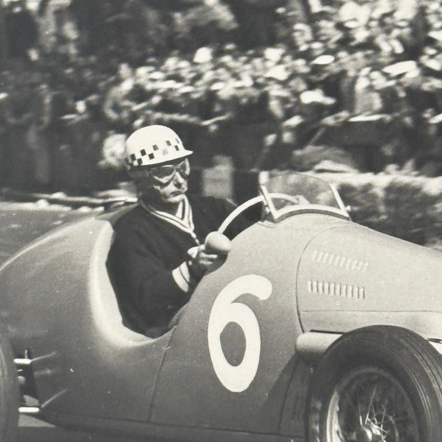 Jean Behra Racing Driver 1952 Swiss Grand Prix Gordini Car Photo Photograph