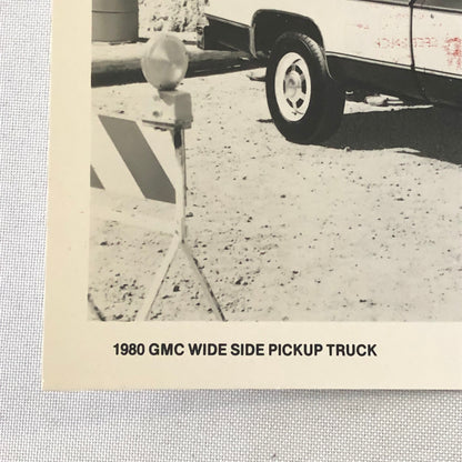 1980 GMC Wide Side Pickup Truck Press Photo Photograph Print GMC Pick Up