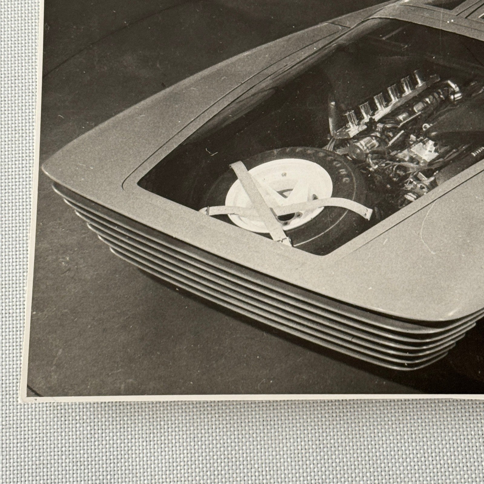 Vintage Concept Car Photo Photograph Print Unidentified Fiat Alfa Romeo