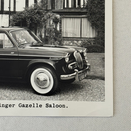 Singer 1600 Gazelle Saloon Car Factory Press Photo Photograph 1961 1962