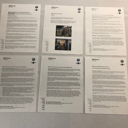 2004 BMW Press Kit Sales Brochure Catalog w/ Photo Cd X5 X3 3 5 6 Series 