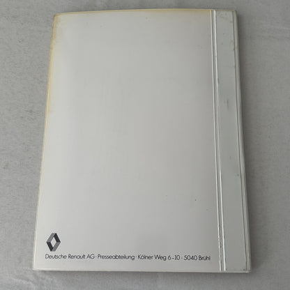 Renault Fuego Vintage Press Kit Brochure Photos 1980 GERMAN Text