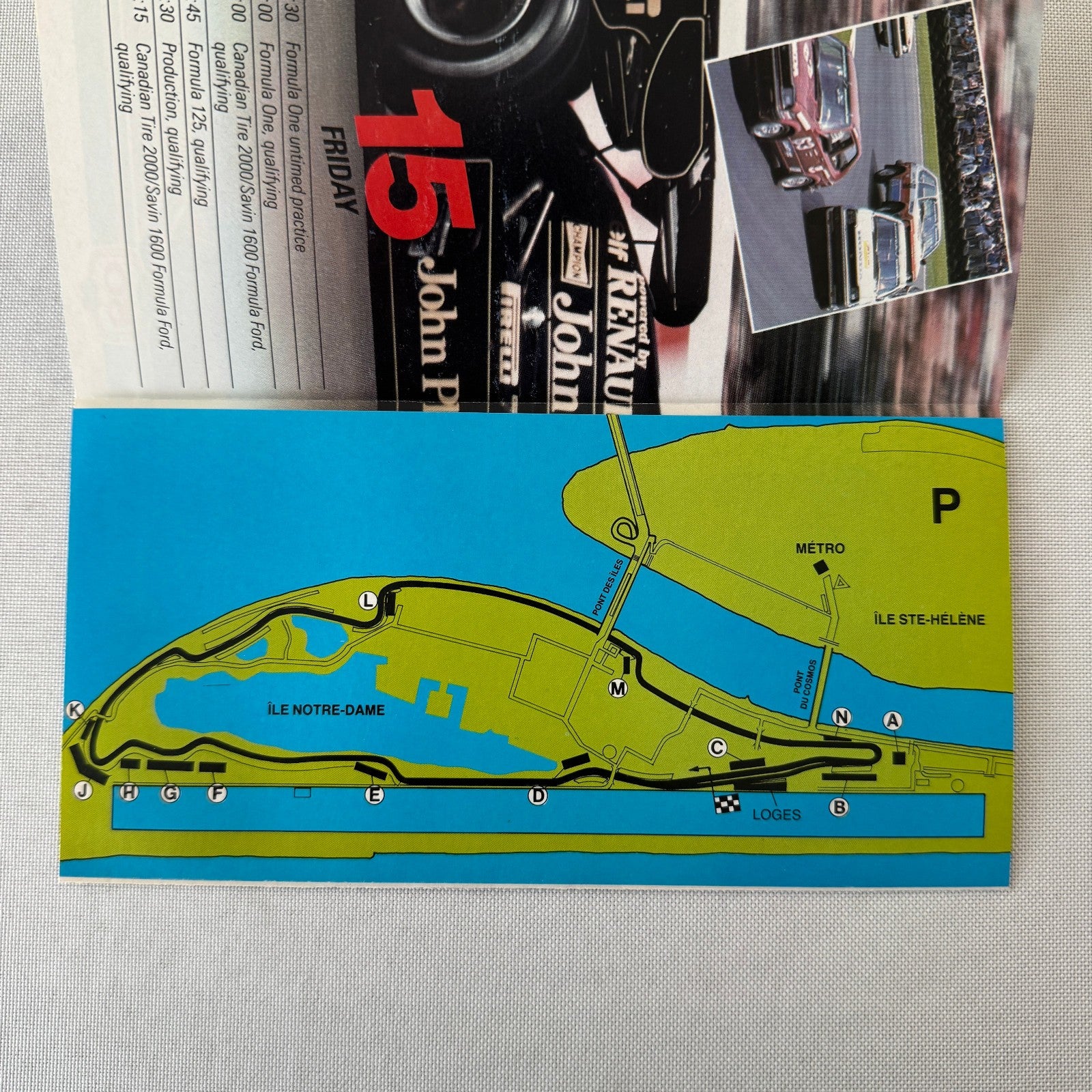 1984 Labatt Montreal Canadian Grand Prix F1 Formula One Press Kit Brochure