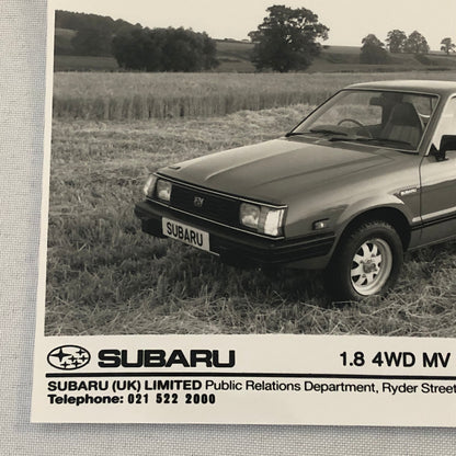1988 1989 Subaru 4WD MV Pickup Factory Press Photo Photograph Print UK