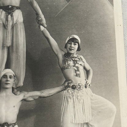 Vintage Circus Acrobat Act Balancing Photo Photograph Performers