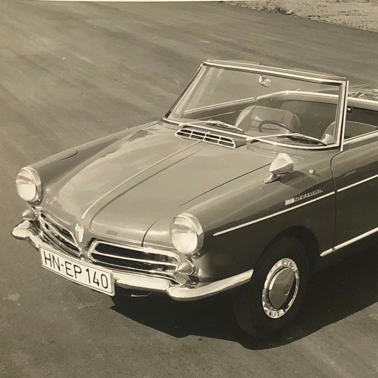 1965 NSU Spider Wankel Motor Factory Press Photo Photograph Print