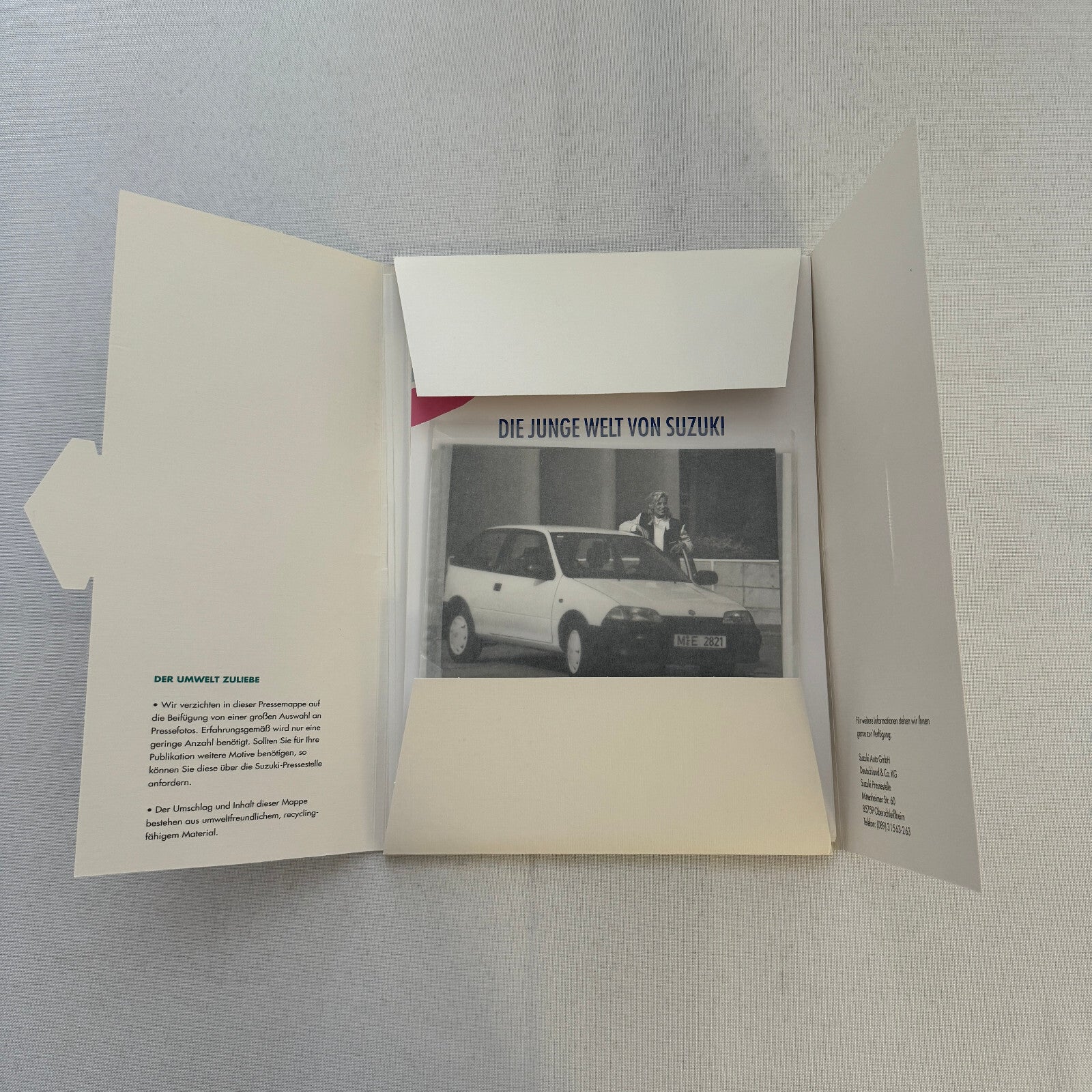 1993 Suzuki Press Kit Brochure Photos German Swift Vitara Super Carry Samurai