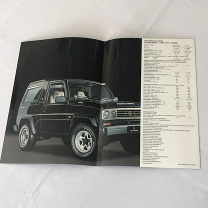 1991 Bertone Freeclimber SUV Sales Brochure BMW Engine Bertone Free Climber