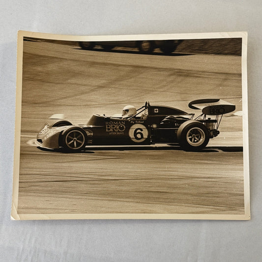 Vintage Racing Photo Photograph Motorsport Print Canadian Driver