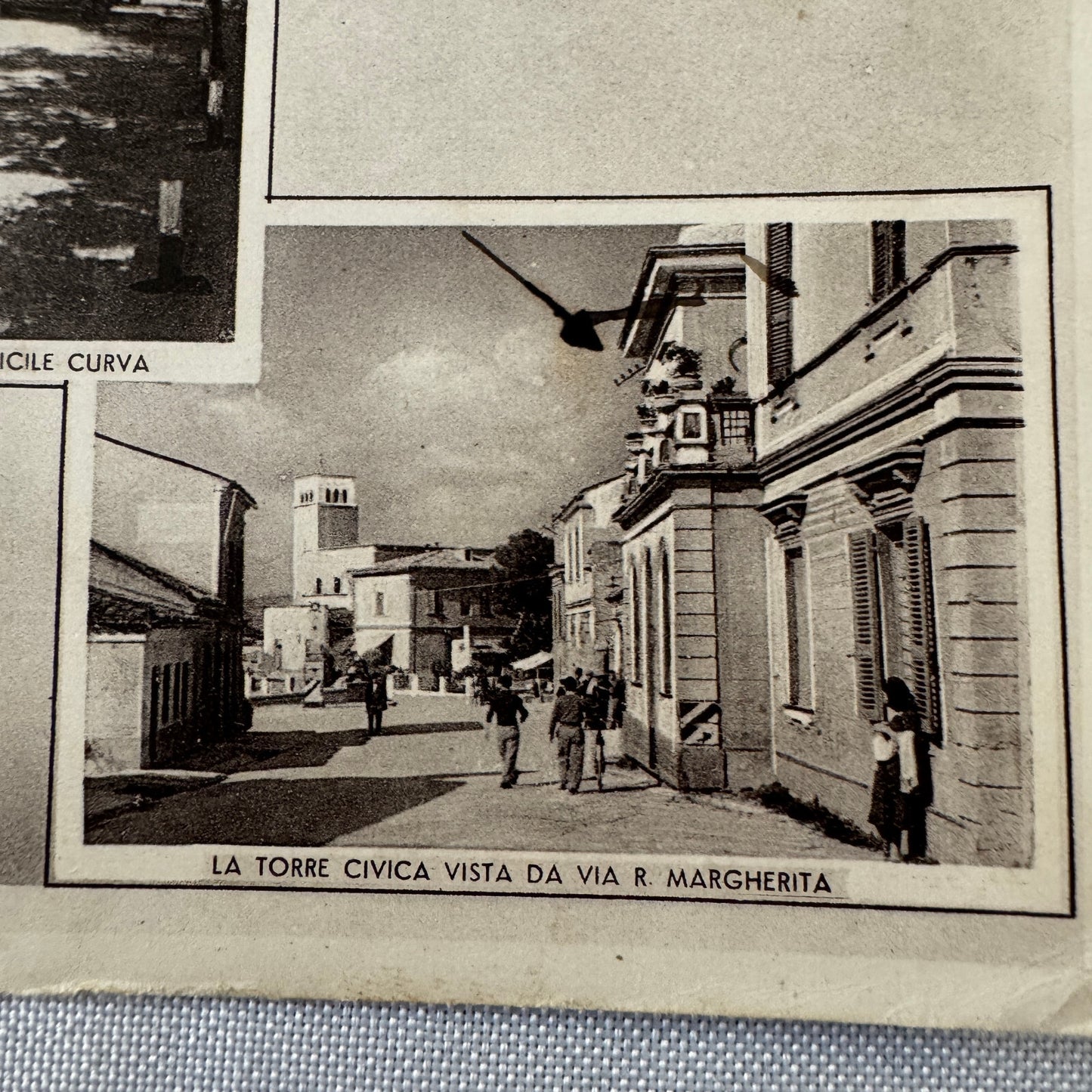 Vintage Italian Postcard Post Card Coppa Acerbo Racing Race Car 1951 Postmark