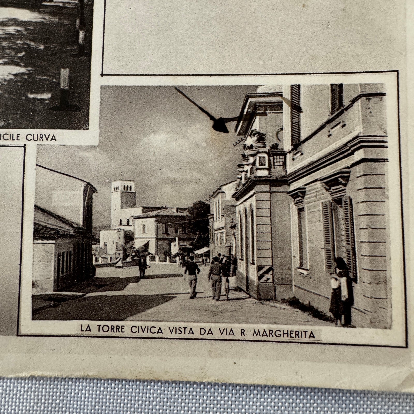 Vintage Italian Postcard Post Card Coppa Acerbo Racing Race Car 1951 Postmark