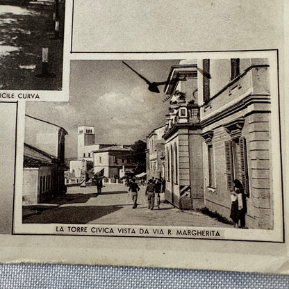 Vintage Italian Postcard Post Card Coppa Acerbo Racing Race Car 1951 Postmark