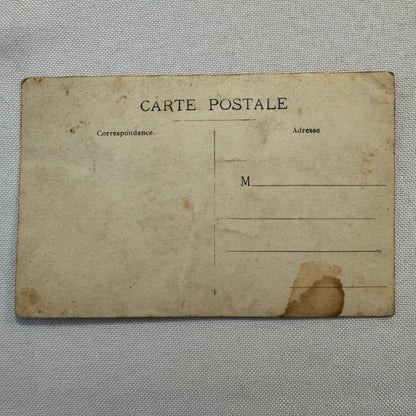 Vintage Postcard Real Photo Postcard RPPC Post Card Men Car Automobile Snow