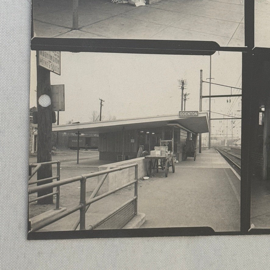 Vintage Pennsylvania Railroad Photo Contact Sheet Photograph Al Paul Lefton