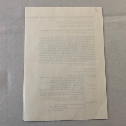 1982 Rinspeed Car Press Release Document Topaz Volkswagen Porsche 938 GERMAN